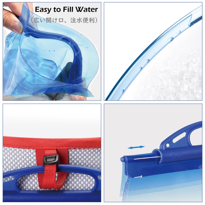 TRIWONDER 1-1.5-2-3L BPA Free Hydration Bladder Hydration Pack Water Reservoir for Bicycling Hiking Camping Backpack (1L) - Image 5